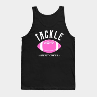 Tackle Breast Cancer - Pink Football Tank Top